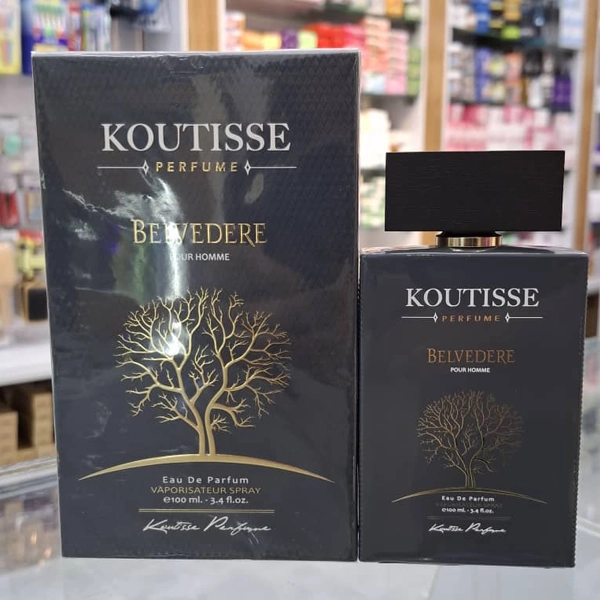 عطر ادکلن کوتیس بلودر خاکستری پور هوم اورجینال | KOUTISSE BELVEDERE Gray Perfume